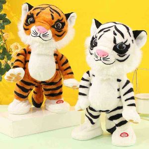 Simulation Singing Tiger Plush Toy Stuffed Plush Baby Toy For ldren 85DE J220729