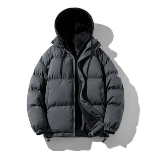 Men's Jackets Korean Winter Jacket Streetwear Men's and Women's Couple Hooded Outerwear Thicken Warm Coat Oversized Puffer Jacket with Hood 221123