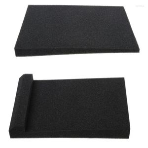 Interior Accessories 1 Set/2pcs Sponge Studio Monitor Speaker Acoustic Isolation Foam Isolator Pads Soundproofing 11.8x7.8x1.8inch