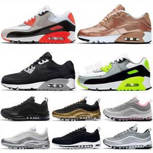 Top proiettile grigio menta scarpe da corsa per uomini donne allenatori classici cuscino di alta qualità Black White Queen Big Kids Sneakers223Y