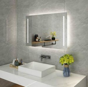Monte a parete rettangolare LED LED Verticale Vanity Specchio da bagno Anti Fog Dimmer Touch Camera Mobile Casa Morgetto Cosmetico Li