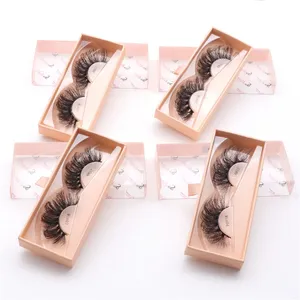 25mm False Eyelash Faux Mink Lashes Long Dramatic 5D Russian D Curl Fluffy Thick Lash Handmade Eye Makeup 10 Styles holike