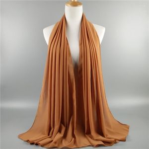 Sjaals 120 stks/veel gewone vrouwen Arabische hoogwaardige chiffon sjaal sjaal pashmina/moslim hijab lang