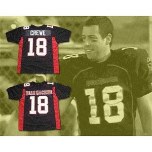 KSNE American College Football Wear Men Paul Crewe Mais longos quintal m dia M quina Jersey Futebol Filme Uniforms Full Stitched Team Black Size Size Mix