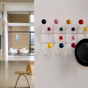 Klädlagring Multicolor Hange Furniture Coat Hanger Ball Rack Milti-Purpose Hook For Wall Ornaments Kid Gift Metal Bag Decor.