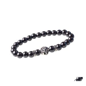 Buddhist Faith Faith Charm Bransoletka Kamień Naturalny Klejnot Klejnot Modlitwa Unisex Drop dostawa biżuteria bransoletki DHC5C