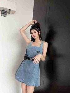Casual Dresses Designer Blue Jean Dress Inverted Triangle Luxury For Wamen Women's Clothing Wholesale