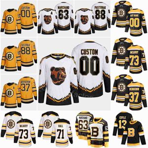 Boston Hockey Bruins 73 Charlie McAvoy Jersey 63 Brad Marchand 88 David PastraK 37 Patrice Bergeron 71 Taylor Hall 13 Charlie Coyle 12'nhl''''Shirt