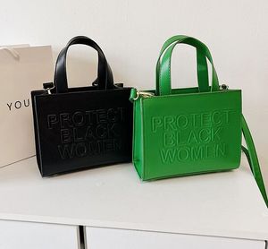 Abendtaschen Damen PU-Leder Schützen Sie schwarze Menschen Taschen Frauen 2022 Luxus TOTE Handtaschen für Frau Geldbörse Y221124