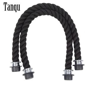 Accessori per parti di sacchetti Tanqu 1 coppia lungo la maniglia di corda di canapa naturale nera corta per O Accesorios Obag Women Borse Classic Mini Eva 221124