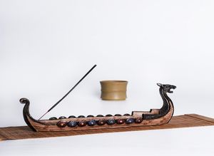 Dragon Boat kadzidłowe uchwyt paliwa Ręcznie rzeźbione kaznodzie