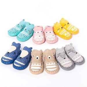 First Walkers 336 Months Spring Autumn born Rubber Soles Baby Socks Infant Girls Boys Shoes Floor Anti Slip Soft Sole Sock 221124
