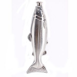 Hip Flasks 50LB TroutFishShape Hip Flask 4oz Alcohol Bottle With Funnel Mini Pocket Flask Stainless Steel Party Drinkware For Outdoor 221124