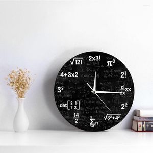 Orologi da parete Equazioni e notazioni matematiche Lavagna matematica Orologio geek Regali educativi per bambini Insegnanti Decorazione aula scolastica