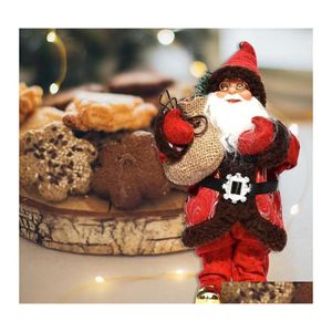 Christmas Decorations Christmas Decorations 30Cm Santa Claus Doll For Home Year Childrens Gifts El Coffee Shop Window Ornaments Navi Dhiox