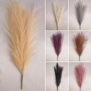 Kwiaty dekoracyjne 1PCS Pampas Grass Symulacja trzcinowa dekoracja ślubna