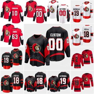 Ottawa Hockey''nhl'''Senators 63 Tyler Ennis Jersey Reverse Retro Artem Zub Anton Forsberg Alex Formenton Lassi Thomson Tim Stutzle Drake Batherson