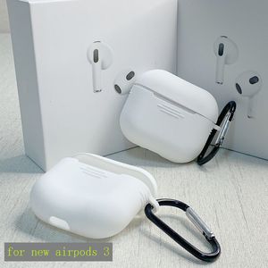 Hoofdtelefoontips voor AirPods Pro e generatie AirPod Accessoires Solid Silicone Leuke Beschermende oortelefoon Cover Apple draadloze oplaadkast Schokbestendigheid