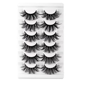 Handmade Reusable Curl False Eyelashes Messy Crisscross Multilayer Thick Mink Fake Lashes Naturally Soft & Vivid Full Strip Eyelash Extensions Makeup Accessory