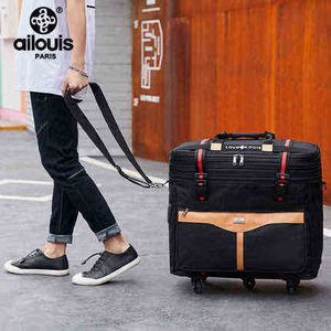 Seyahat masalı büyük hacimli katlanabilir oxford haddeleme bagaj çantası yabancı arabası bavul seyahat j220707