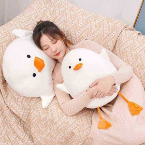 1Pc 3550Cm Cute Squishy White Duck Plush Toys Stuffed Beautiful Animal Pillow Cuddle Sleeping Pillow ldren baby Birthday Gifts J220729