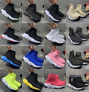 hız Çocuklar Çorap Ayakkabı moda erkek kız yürümeye başlayan gençlik tasarımcı yüksek siyah Sneaker Chaussures bebek çocuk eğitmenler bebekler Atlet 95Wq # Koşu