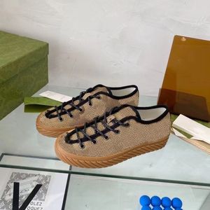 Tênis Maxi Masculino Bege Designer Sapatos de Cano Baixo Tênis de Luxo Novos Clássicos Sapato de Lona de Cano Alto com Cadarço