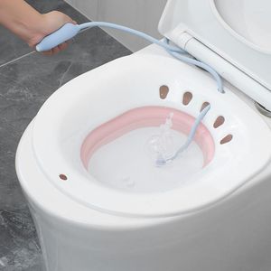 Toalettstol t￤cker vikbar b￤rbar bidet kvinna moders sj￤lvreng￶ring privata delar h￶ft irrigator perineum bl￶tande badkar hemorrojt tv￤tt