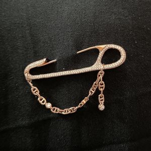 Spilla HH spille firmate per spille da donna con diamanti intarsiate in oro rosa contro qualità regalo con riproduzioni ufficiali in scatola 008