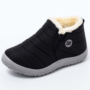 Buty damskie ciepłe buty swobodna platforma śniegu bawełniana tkanina wodoodporna futra niesłuszna kobiety zima botas mujer 221123
