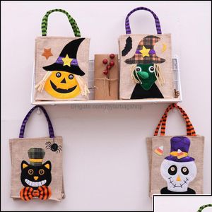 Party Favor Party Favor Event Supplies Festive Home Garden Halloween Nonwoven Tote Bag Candy Ghost Fes Dhan1 Drop Delivery DHQ9D