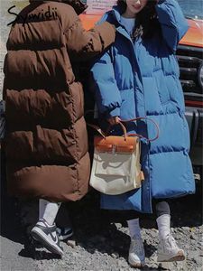 Womens Down Parkas Syiwidii ​​Giacca puffer per donne Autunno Inverno addensano cappotti caldi con cappa oversize di moda coreana casual coreana 221124 221124