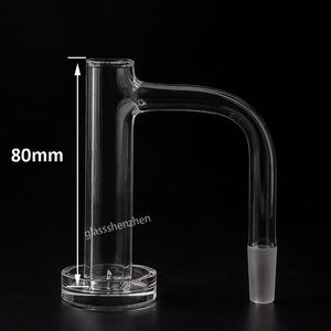 DHL Full Weld Beveled Edge Contral Tower Rökning Quartz Banger 2,5 mm vägg 16mmod Sömlös svetskvartspikar för glasvattenbongar Dab Rigs Pipes