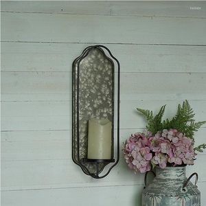 Candle Holders Simple Design Vintage Metal Holder Wall Sconce