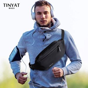 أكياس الخصر Tinyat Men Pu خارج Sports Fanny Pack Man Pouch Belt Babouch anti thef packs back str. pack for 221124