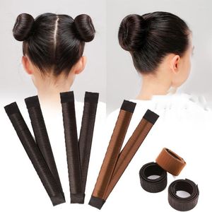 Hair Accessories Lady Girl Sweet French Dish Made Band Ball Twist Magic DIY Tool Bun Maker Synthetic Donuts Bud Head