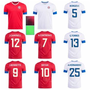 Nationalmannschaft Fußball 4 Keysher Fuller Trikot Costa Rica 22-23 Weltmeisterschaft 6 Oscar Duarte 12 Joel Campbell Francisco Calvo Jelzin Tejeda Fußballtrikot-Kits Rot Weiß