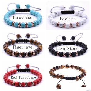 Beaded New Fashion 10Pc/Set Handmade Woven Lucky Bracelets Rose Gold Sequins Braided Turquoise Foe Sale Drop Delivery Jewelry Dhgarden Dhbpa