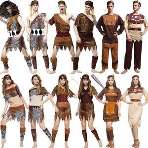 Theme Costume Umorden Halloween s Adult Indian Primitive Macho Caveman for Men Women Purim Party Mardi Gras Fancy Dress WSJ810 221124