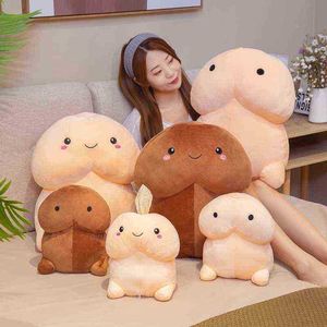 Kawaii 50cm 1pc Penis Cuddle Pillow Sexy Soft Toy cheio de travesseiros engraçados Simulação adorável presente de natal para namorada amante J220729