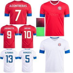 National Team Soccer Costa Rica Jerseys 2022-2023 World Cup Fuller Duarte Campbell Calvo Tejeda Navas Oviedo Borges Bennette Contreras Waston Football Shirt Kits Kits