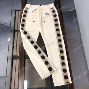 Xinxinbuy Men Designer Pant algod￣o Jacquard Reflexivo Tigre Letter Streetwear Mulheres verdes Black Apricot XS-L