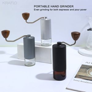 Café de café manual portátil- Máquina de moagem de feijão 25g Burr cônico Miller Hand Coffee Grinder