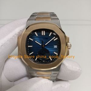 3 färg armbandsur titta på mens klassiska 40mm blå dial stål 18k rosguld två ton armband transparent rygg asia kal.324 s c rörelse automatiska klockor