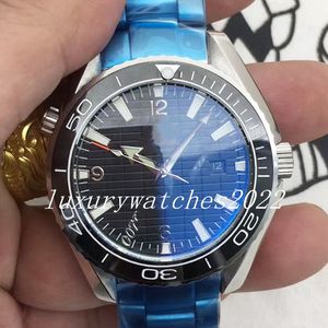 New Style Mens Watch 43mm 007 Automatic Mechanical Stainless Steel Case Black Face Horizontal Teak Edition Waterproof Steel 904l Watches