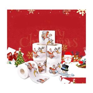 クリスマスの装飾クリスマス装飾パターンシリーズロール紙の装飾品ホームデコレーションかわいいトイレプリントティスエクリストマスDH52B