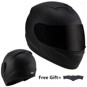 Motorcycle Helmets Fashion Helmet Full Face For Men Women With Neckerchief Matte Black M L Xxl 63 64cm
