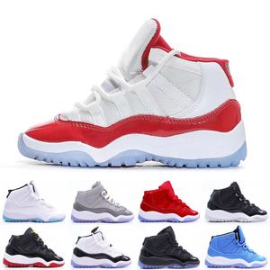 2022 S￶ta barn 11 Space Jam Bred Concord Gym Red Basketball Shoes Barn Boy Girls 11s Midnight Navy Sneakers Toddlers Birthday Present