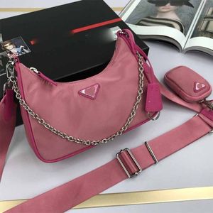 Ladies Tote designer bags fashion chain handbag Crossbody Shoulder Bags triad nylon pockets With small purse stray bag classic triangle letter logo wallet handbags