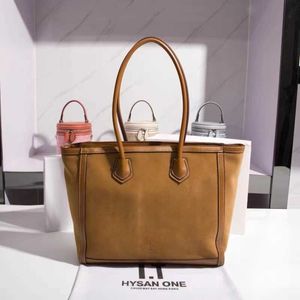 designer bag High Quality Brown Leather Tote Bags Ladies Fashion Hand Large Capacity Handbag Shoulder Bucket Under Armpits Lady Bag